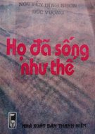 Cảm nhận về tác phẩm “Họ đã sống như thế”