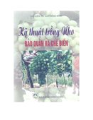 Kỹ Thuật Trồng Nho, Bảo Quản Và Chế Biến