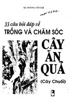 33 Câu hỏi đáp về trồng và chăm sóc cây ăn quả