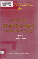 Lịch sử Đảng bộ tỉnh Đồng Tháp (1945-1954) - Tập 2