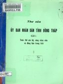 Thư của Ủy ban Nhân Dân tỉnh Đồng Tháp