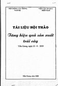 Tài Liệu Hội Thảo-Tăng Hiệu Quả Sản Xuất Trái Cây