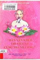 Dân vận khéo thì việc gì cũng thành công